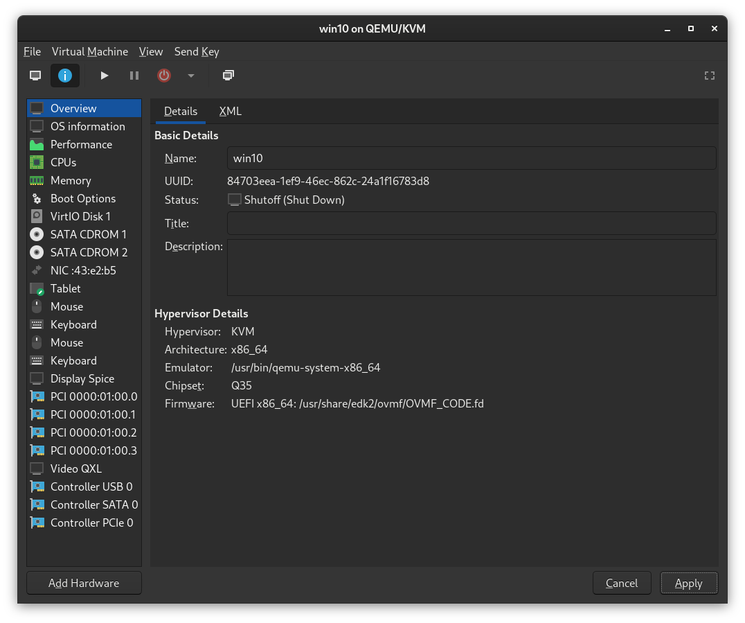 VM Config After EvDev and Looking Glass